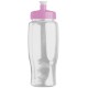 Transparent Grip Poly-Pure Sport Bottle, 27oz. - Push Pull Lid