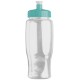 Transparent Grip Poly-Pure Sport Bottle, 27oz. - Push Pull Lid