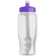 Transparent Grip Poly-Pure Sport Bottle, 27oz. - Push Pull Lid