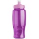 Transparent Grip Poly-Pure Sport Bottle, 27oz. - Push Pull Lid