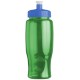 Transparent Grip Poly-Pure Sport Bottle, 27oz. - Push Pull Lid