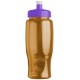 Transparent Grip Poly-Pure Sport Bottle, 27oz. - Push Pull Lid