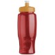 Transparent Grip Poly-Pure Sport Bottle, 27oz. - Push Pull Lid