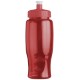 Transparent Grip Poly-Pure Sport Bottle, 27oz. - Push Pull Lid