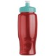 Transparent Grip Poly-Pure Sport Bottle, 27oz. - Push Pull Lid