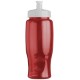 Transparent Grip Poly-Pure Sport Bottle, 27oz. - Push Pull Lid