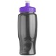 Transparent Grip Poly-Pure Sport Bottle, 27oz. - Push Pull Lid