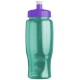 Transparent Grip Poly-Pure Sport Bottle, 27oz. - Push Pull Lid