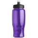 Transparent Grip Poly-Pure Sport Bottle, 27oz. - Push Pull Lid