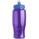 Transparent Grip Poly-Pure Sport Bottle, 27oz. - Push Pull Lid