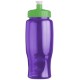 Transparent Grip Poly-Pure Sport Bottle, 27oz. - Push Pull Lid