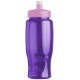 Transparent Grip Poly-Pure Sport Bottle, 27oz. - Push Pull Lid