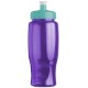 Transparent Grip Poly-Pure Sport Bottle, 27oz. - Push Pull Lid