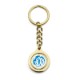 Round Rotating Metal Key Chain