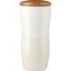 Reno Double Wall Ceramic Tumbler w/Wood Lid, 10 oz.