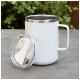 Camper Double Wall Stainless Steel Thermal Mug w/ Lid, 16.9oz.