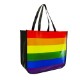 Rainbow Recycled Laminated Non-Woven Large Tote
