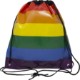 Jumbo Rainbow Laminated Non Woven Drawstring Backpack