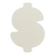 Dollar Sign Pulpboard Coaster w/ Full Color Imprint, 80 pt.