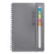 Semester Spiral Notebook w/ Sticky Flags, 6-1/4" x 8-1/2"