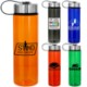 Metal Lanyard Lid Colorful Water Bottle, 24oz.