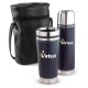 Leatherette Tumbler / Vacuum Bottle Set