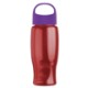 Poly-Pure Transparent Bottle w/ Oval Crest Lid, 27oz.