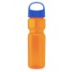Champion Transparent Bottle w/ Oval Crest Lid, 28oz.