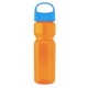 Champion Transparent Bottle w/ Oval Crest Lid, 28oz.