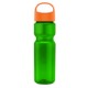 Champion Transparent Bottle w/ Oval Crest Lid, 28oz.