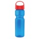 Champion Transparent Bottle w/ Oval Crest Lid, 28oz.