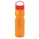 Champion Transparent Bottle w/ Oval Crest Lid, 28oz.