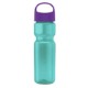 Champion Transparent Bottle w/ Oval Crest Lid, 28oz.