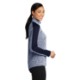 Sport-Tek® PosiCharge® Electric Heather Colorblock Ladies' 1/4 Zip Pullover