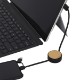 Bamboo Retractable 3-in-1 Charging Cable