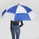 Challenger- Checkerboard Panels- Manual Open Golf Umbrella, 62" Arc