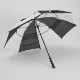 Challenger- Alternating Panels- Manual Open Golf Umbrella, 62" Arc