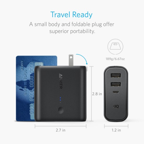 Anker® PowerCore Fusion Charger, 5000mAh | Promotions Now