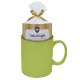 Colored Stoneware Mug w/ Cake Mix Gift Set, 11 oz.