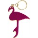 Flamingo Aluminum Bottle Opener Key Chain