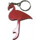 Flamingo Aluminum Bottle Opener Key Chain
