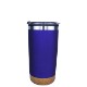 Halcyon® Cork Bottom Tumbler w/ Stainless Straw & Flip Top Lid, 20oz.