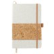 Recycled Cotton and Cork Bound Notebook, 5-1/2" x 8-1/2"