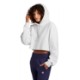 Champion® Reverse Weave® Cotton/Poly Fleece Cropped Cut-Off Ladies' Hooded Sweatshirt