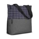 Flannel Check Accent Polyester Tote Bag