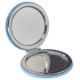 Round Leatherette Compact Mirror