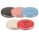 Round Leatherette Compact Mirror
