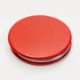 Round Leatherette Compact Mirror