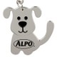 Swinging Dog Metal Key Chain