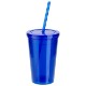 Trifecta Acrylic Tumbler w/ Lid & Straw, 16oz.